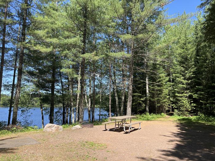 A photo of Site 013 of Loop MANAGEMENT SITES at TWIN LAKES (WI) with Picnic Table, Fire Pit, Shade, Waterfront
