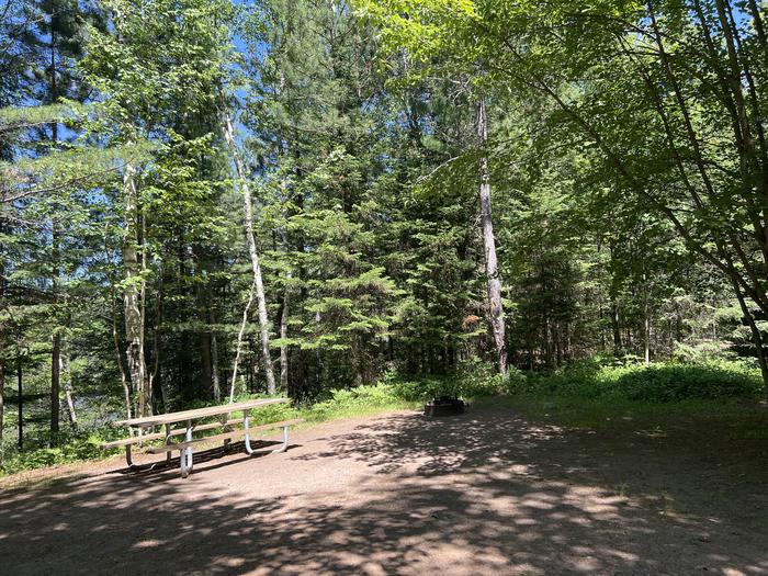 A photo of Site 009 of Loop TWIN LAKES at TWIN LAKES (WI) with Picnic Table, Fire Pit, Shade, Waterfront