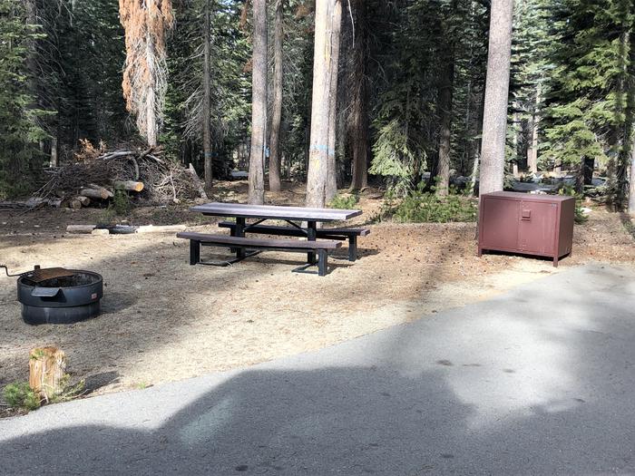 Rancheria CampgroundPicnic table, bear box fire pit