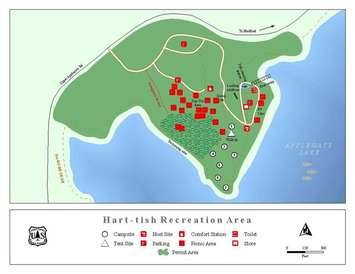 Example of camping spot map