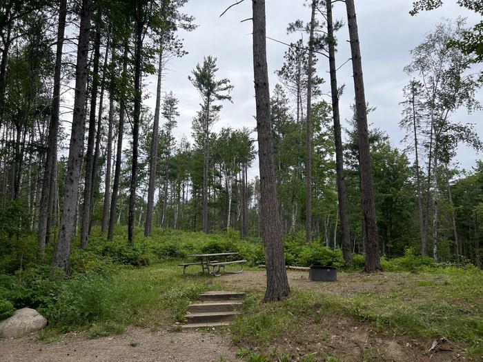 A photo of Site 033 of Loop BOOT LAKE CAMPGROUND at BOOT LAKE CAMPGROUND with Picnic Table, Fire Pit, Shade