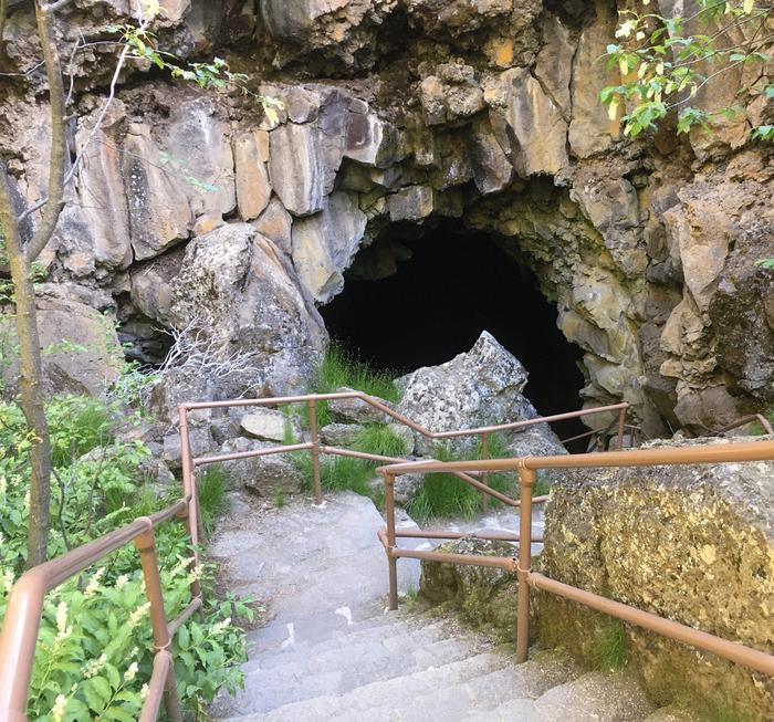Stairway to the cave