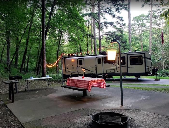 Charlton Campground - B Loop CampsiteB Loop campsite offers a number of amenities available to campers.