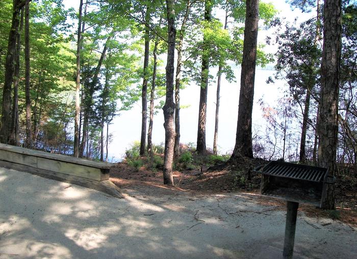 Site 18 steep trail to lake