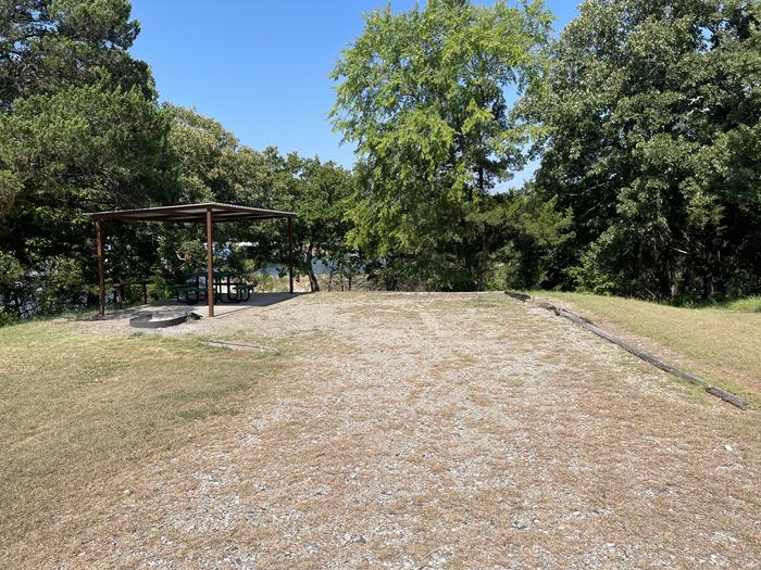 A photo of Site 04 of Loop PBEN at PRESTON BEND with Picnic Table, Fire Pit, Shade, Water Hookup