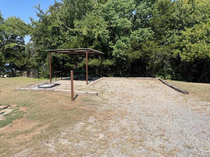 A photo of Site 03 of Loop PBEN at PRESTON BEND with Picnic Table, Fire Pit, Shade, Water Hookup