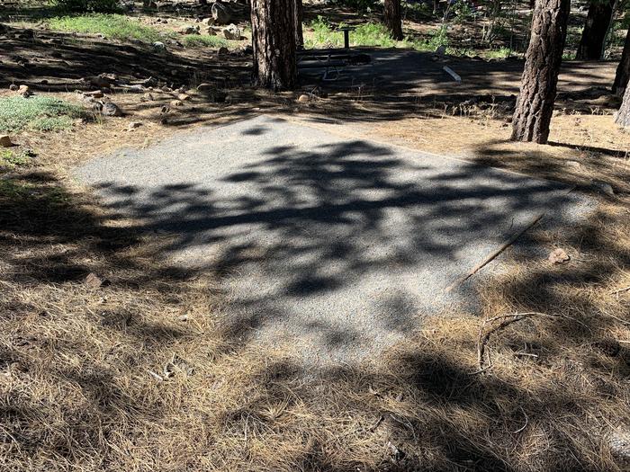 A photo of Site 12 of Loop Loop A at Lookout Campground with Shade, Tent Pad