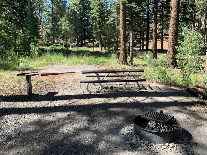 A photo of Site 14 of Loop Loop A at Lookout Campground with Picnic Table, Fire Pit, Tent Pad