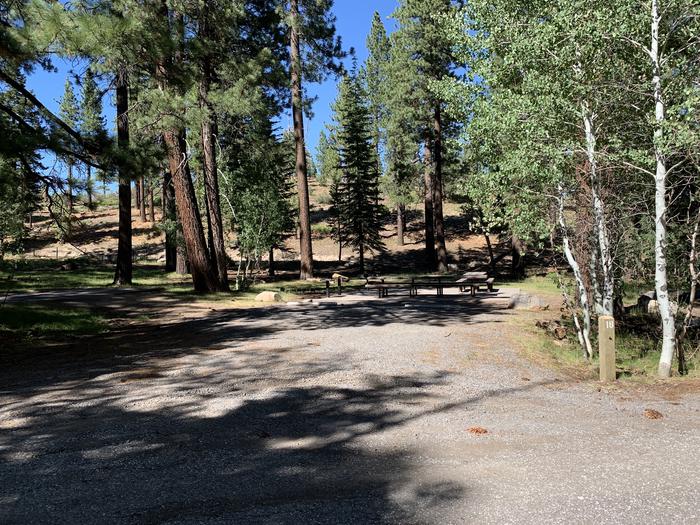 A photo of Site 18 of Loop Loop A at Lookout Campground with Picnic Table, Shade