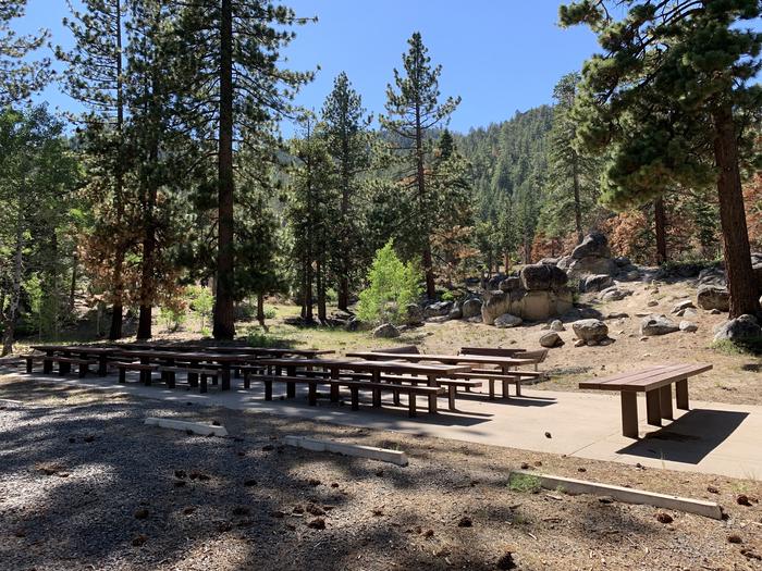 A photo of Site 19 of Loop Loop A Group at Lookout Campground with Picnic Table