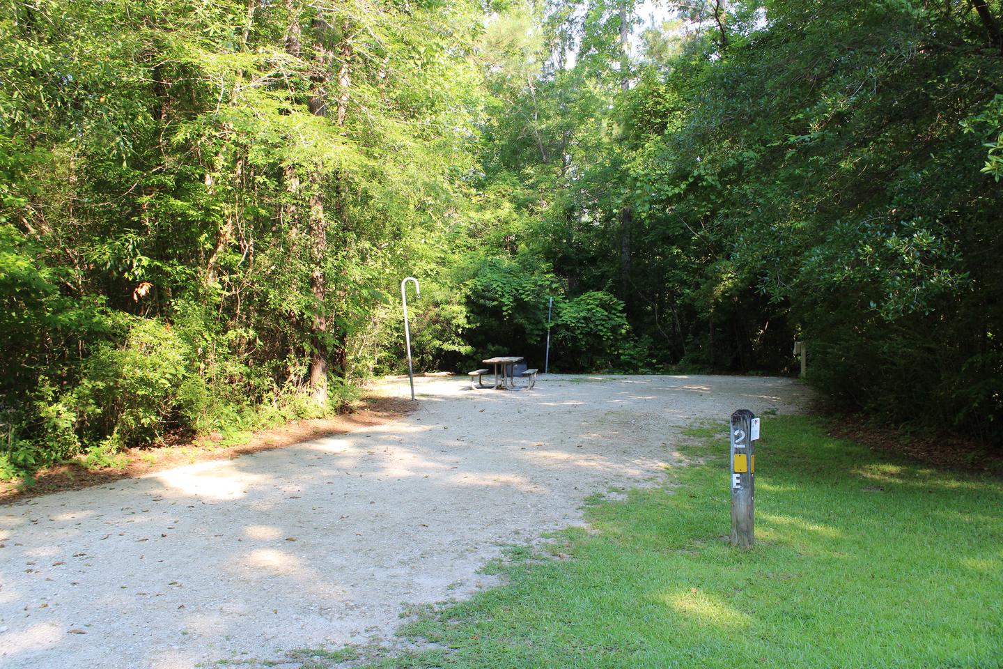Flanners Beach Campsite #2.Driveway for Campsite