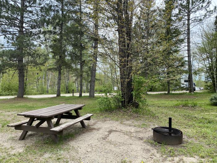 A photo of Site 015 of Loop PFEI at PFEIFFER LAKE with Picnic Table, Fire Pit, Tent Pad