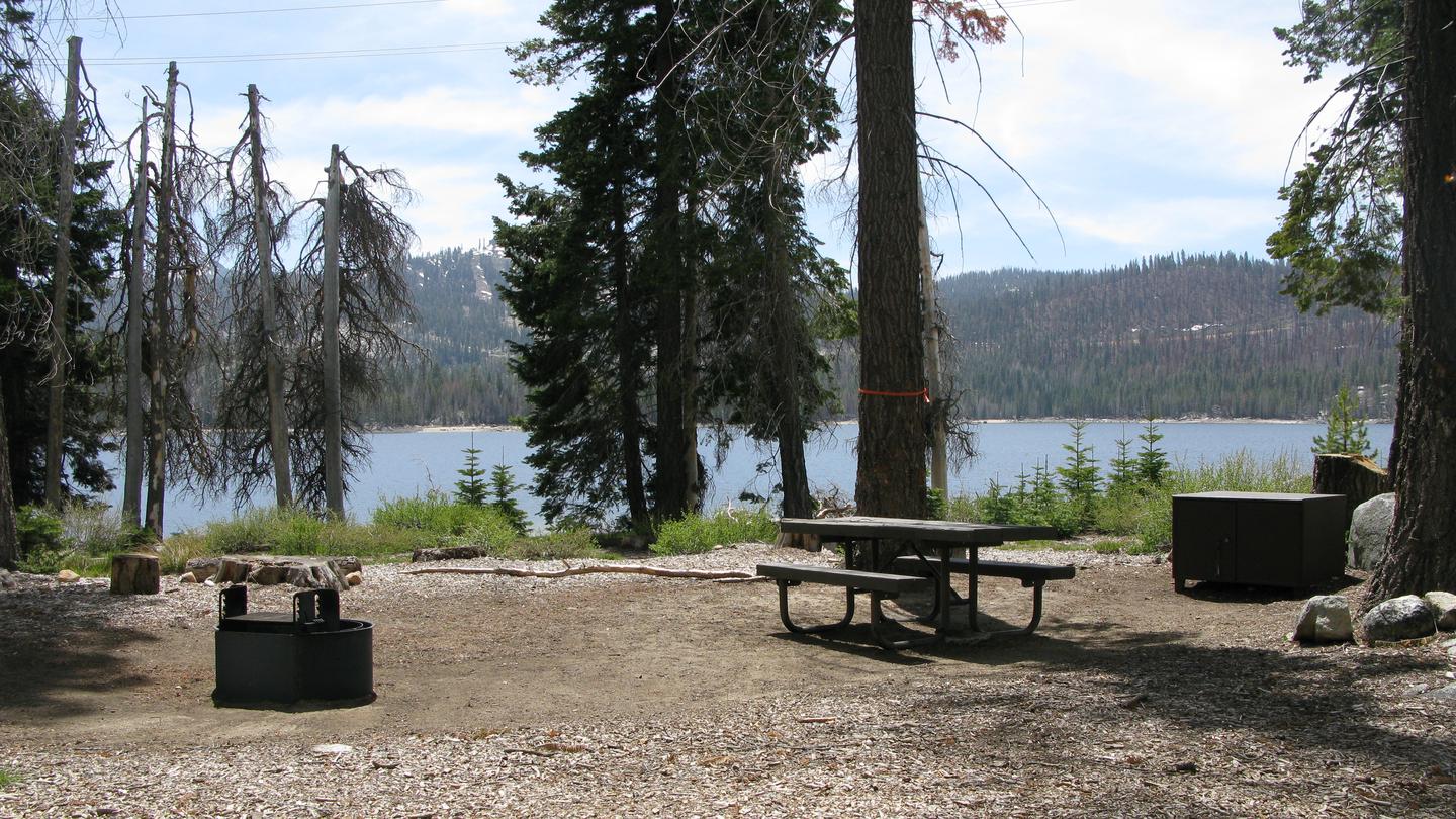 Deer Creec CampgroundCamping site with picnic table, fire pit and bear box.