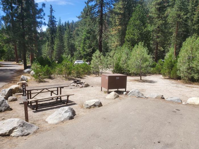 Site 213Lodgepole Campground Site 213