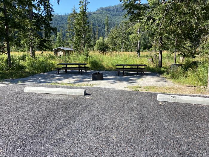 A photo of Site B030 of Loop B at KIT PRICE with Picnic Table, Fire Pit, Shade