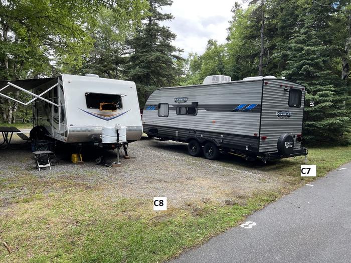 C8 with RV, RV in C7