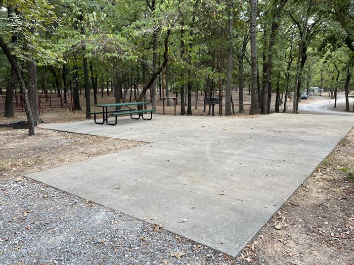 A photo of Site A16 of Loop A at PLATTER FLATS with Picnic Table, Electricity Hookup, Fire Pit, Shade, Water Hookup