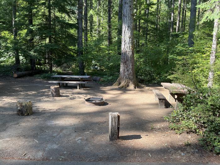 A photo of Site 09 of Loop West at HOOVER CAMPGROUND with Picnic Table, Tent Pad