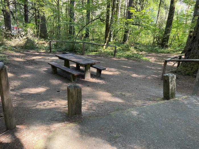 A photo of Site 27 of Loop East at HOOVER CAMPGROUND with Picnic Table