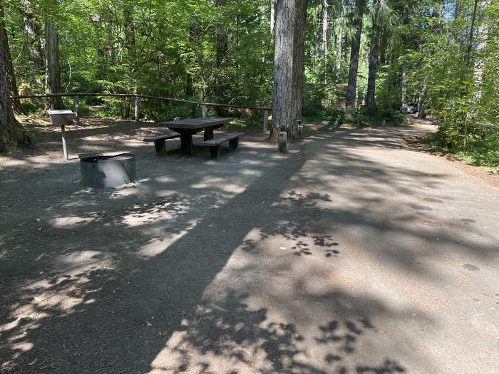A photo of Site 30 of Loop East at HOOVER CAMPGROUND with Picnic Table, Fire Pit, Tent Pad