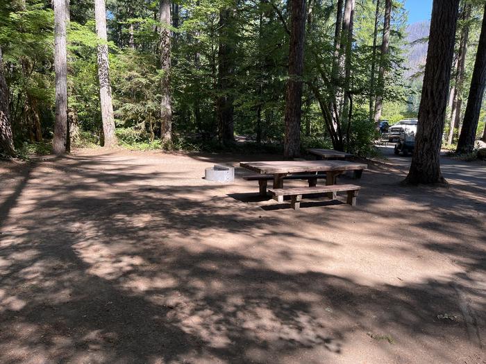 A photo of Site 16 of Loop West at HOOVER CAMPGROUND with Picnic Table, Fire Pit, Tent Pad