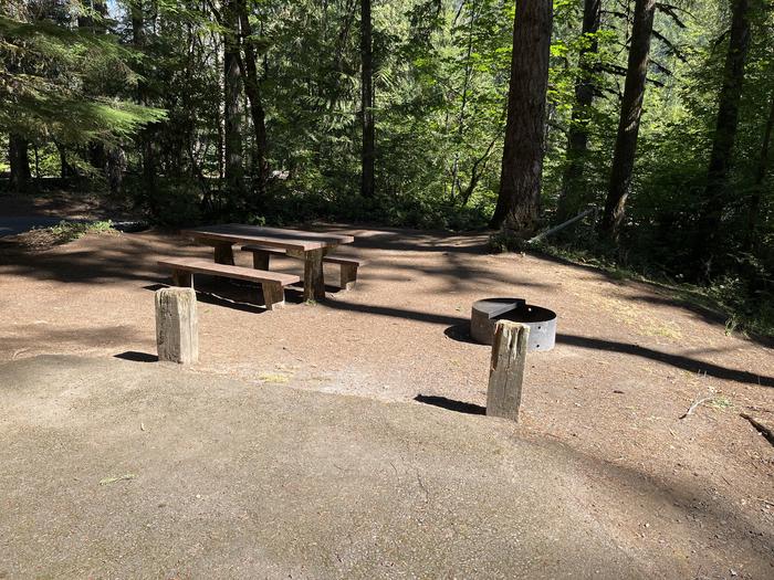 A photo of Site 23 A of Loop East at HOOVER CAMPGROUND with Picnic Table, Fire Pit, Tent Pad