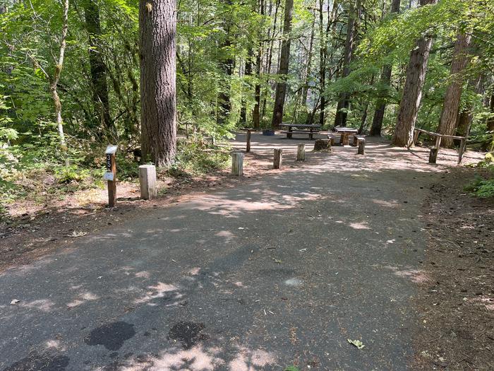 A photo of Site 35 of Loop East at HOOVER CAMPGROUND with Picnic Table, Tent Pad