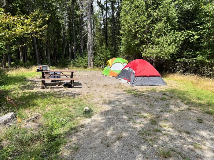 Site B16 with two small tent