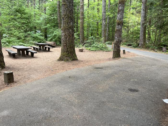 A photo of Site 05 of Loop West at HOOVER CAMPGROUND with Picnic Table, Fire Pit