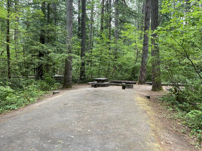 A photo of Site 02 of Loop West at HOOVER CAMPGROUND with Picnic Table, Fire Pit
