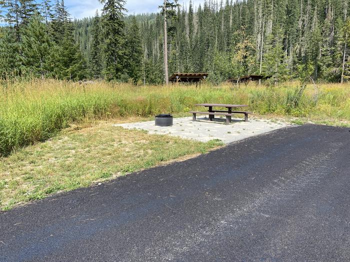 A photo of Site A017 of Loop A at KIT PRICE with Picnic Table, Fire Pit