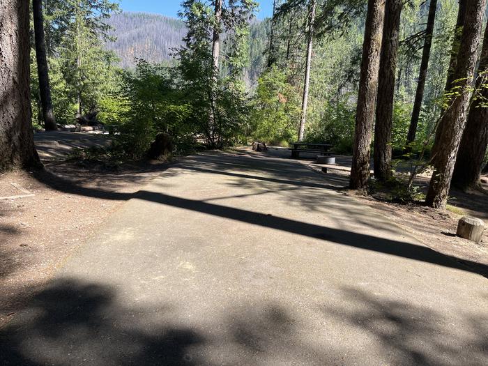 A photo of Site 14 of Loop West at HOOVER CAMPGROUND with Picnic Table, Fire Pit