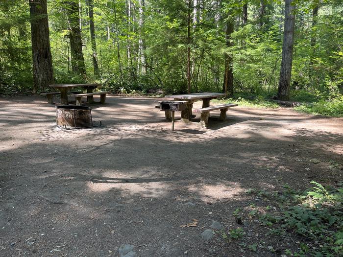 A photo of Site 34 of Loop East at HOOVER CAMPGROUND with Picnic Table, Fire Pit, Tent Pad