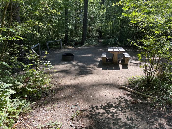 A photo of Site 33 of Loop East at HOOVER CAMPGROUND with Picnic Table, Fire Pit, Tent Pad