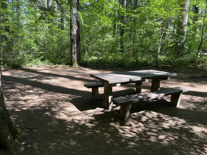 A photo of Site 04 of Loop West at HOOVER CAMPGROUND with Picnic Table, Tent Pad