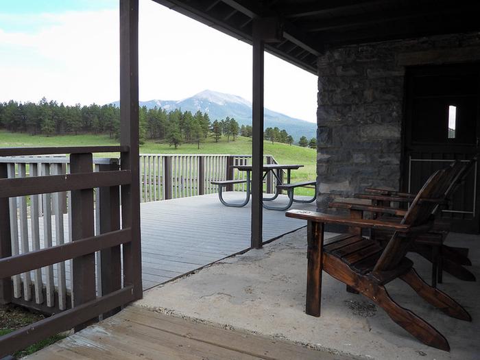 Front deck with San Francisco Peaks in distance