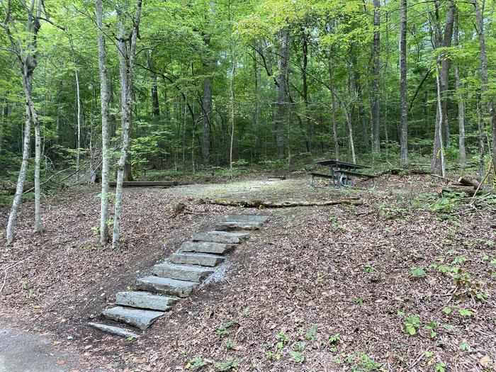 A photo of Site 55 of Loop A at Look Rock Campground with Picnic Table, Fire Pit, Tent Pad