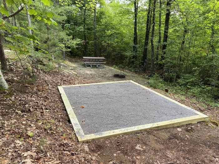 A photo of Site 8 of Loop A at Look Rock Campground with Picnic Table, Fire Pit, Tent Pad