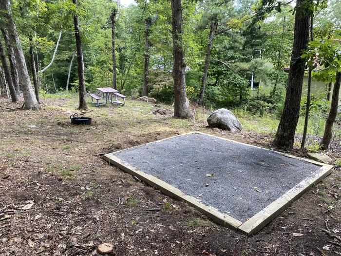 A photo of Site 24 of Loop A at Look Rock Campground with Picnic Table, Fire Pit, Tent Pad