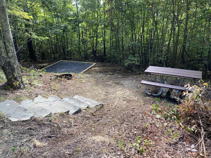 A photo of Site 14 of Loop A at Look Rock Campground with Picnic Table, Fire Pit, Tent Pad