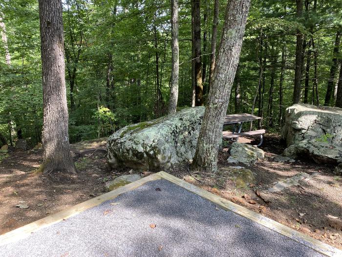 A photo of Site 21 of Loop A at Look Rock Campground with Picnic Table, Fire Pit, Tent Pad