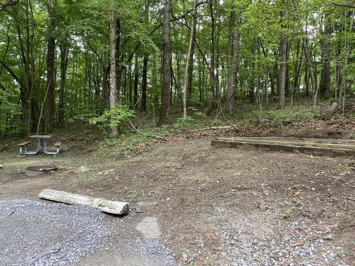 A photo of Site 36 of Loop A at Look Rock Campground with Picnic Table, Fire Pit, Tent Pad