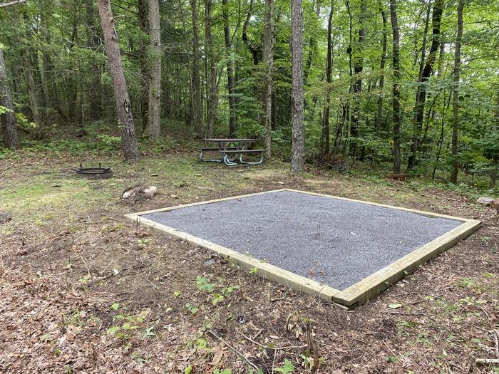 A photo of Site 27 of Loop A at Look Rock Campground with Picnic Table, Fire Pit, Tent Pad