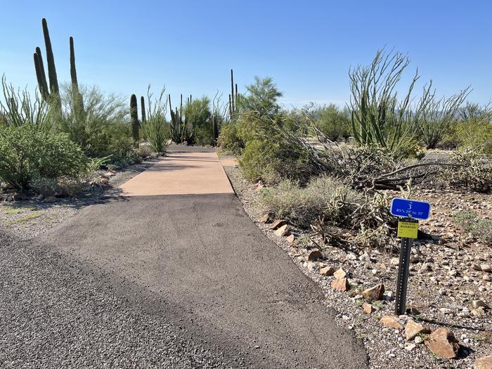 Site 003 of the Loop RV Generator sites at TWIN PEAKS CAMPGROUND