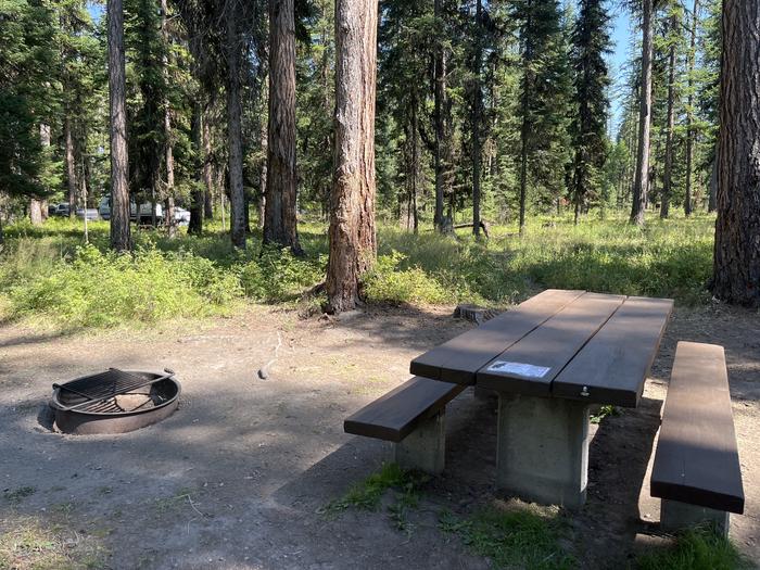 A photo of Site RPS15 at River Point Lolo Campground (MT) with Picnic Table, Fire Pit, Tent PadA photo of Site RPS15 at River Point Lolo Campground (MT) with Picnic Table, Fire Pit, Tent Pad.
