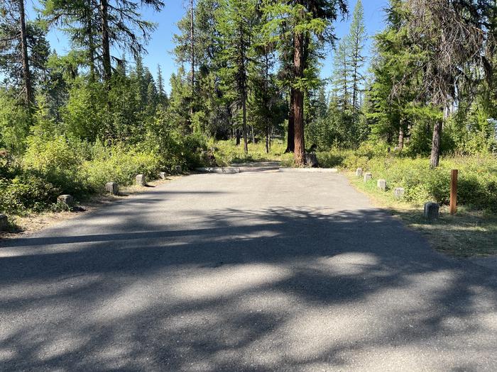 A photo of Site RPS19 at River Point Lolo Campground (MT) with Campsite Driveway shown.A photo of Site RPS19 at River Point Lolo Campground (MT) with campsite Driveway shown. 