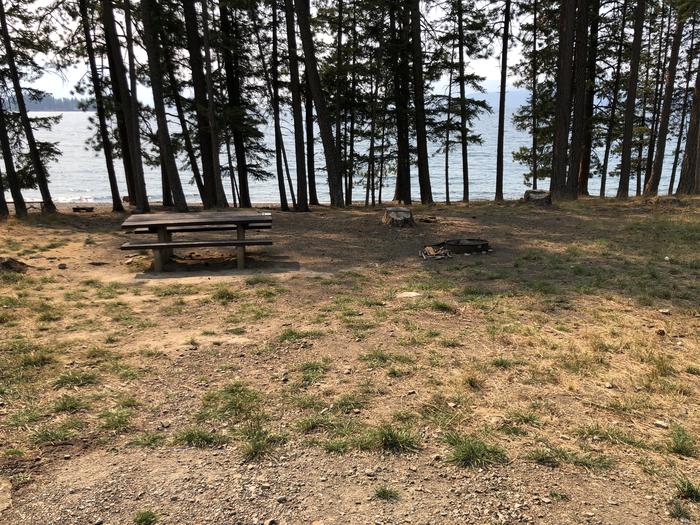 A photo of Site 032 of Loop STON at SAM OWEN with Picnic Table, Fire Pit, Waterfront