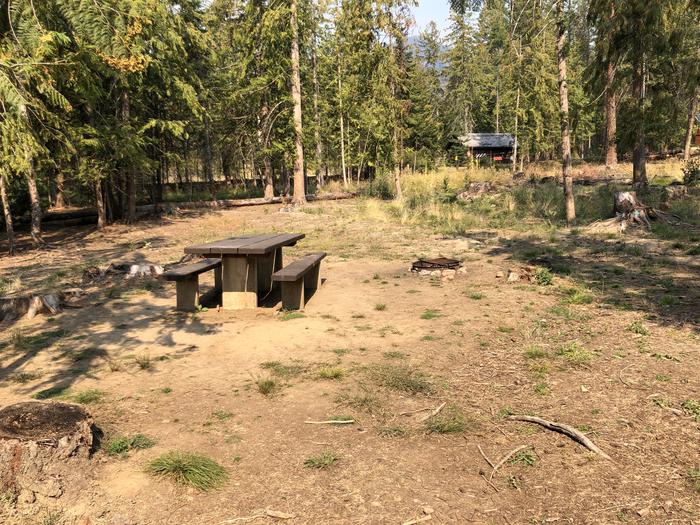 A photo of Site 026 of Loop REDS at SAM OWEN with Picnic Table, Fire Pit