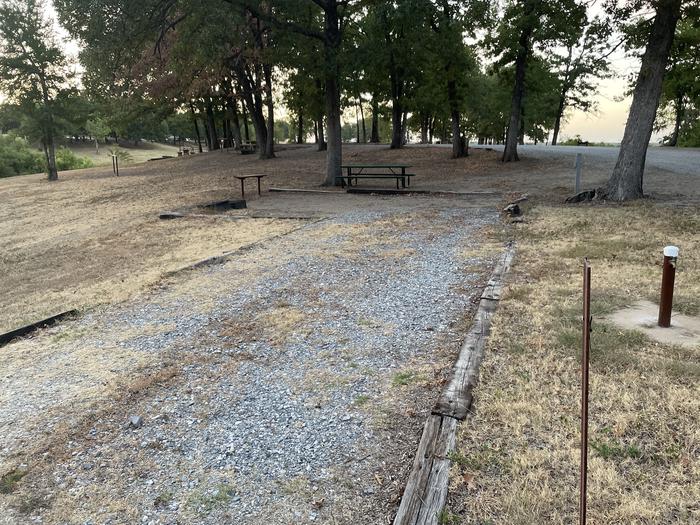 A photo of Site A35 of Loop A at PLATTER FLATS with Picnic Table, Electricity Hookup, Fire Pit, Shade, Water Hookup