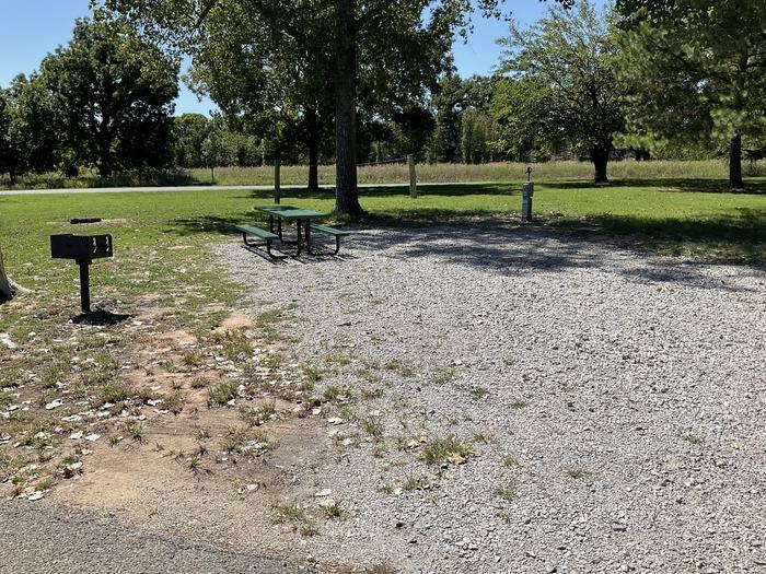 A photo of Site 12 of Loop Hitching Post at Walnut Creek  with Picnic Table, Electricity Hookup, Fire Pit, Shade, Water Hookup